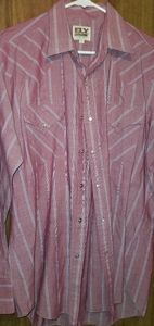 Ely Cattleman Pearl Snap  Shirt Vintage
